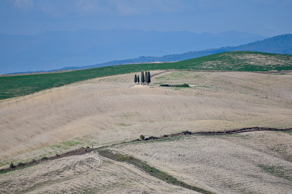 Die Crete in der Toscana