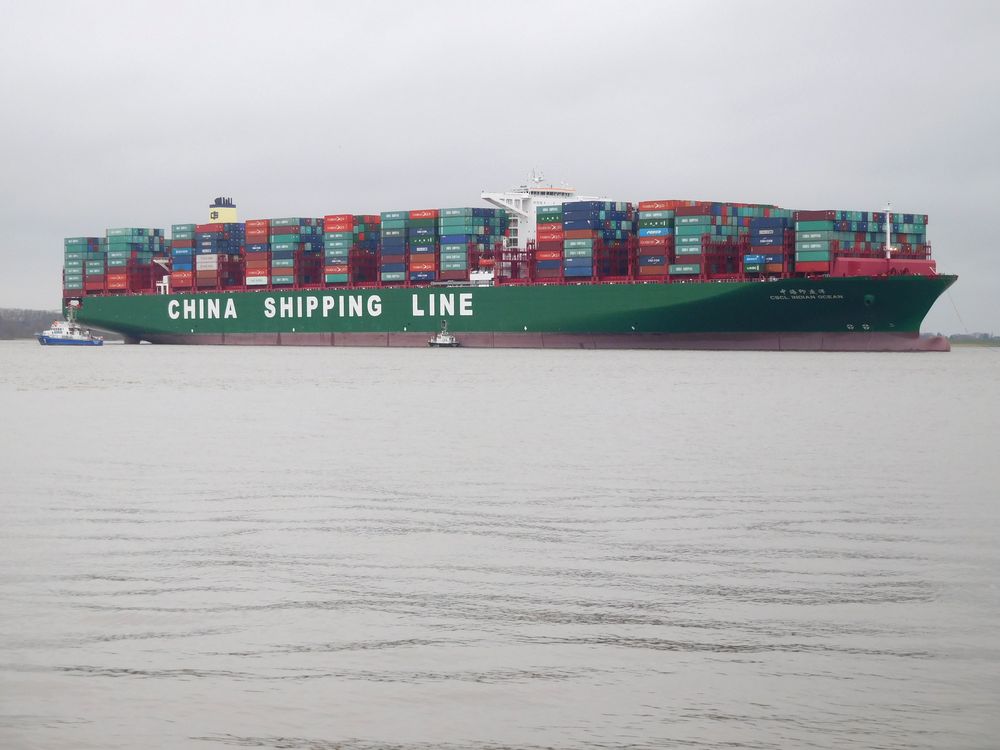 Die "CSCL INDIAN OCEAN"