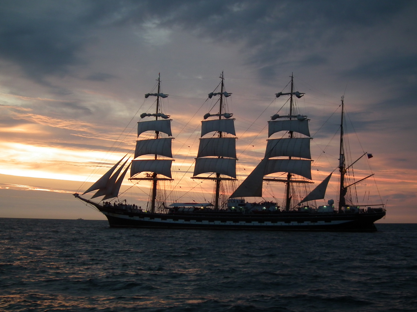 Die Cydow in der Ostsee bei Rostock