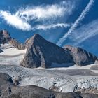 die Dachsteingruppe mit dem Hallstätter Gletscher