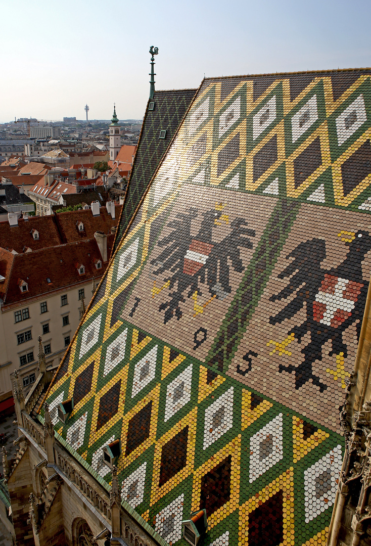 Die Dachwappen auf dem Stephansdom