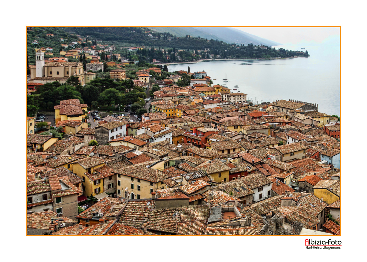 Die Dächer von Malcesine - Blick von Castello Scaligero