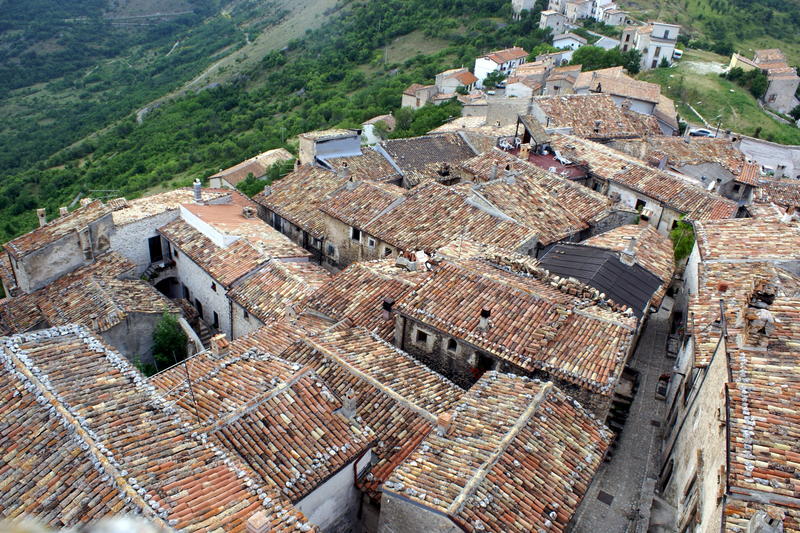 Die Dächer von Santo Stefano di Sessanio
