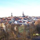 Die Dächer von Waldenburg/Sa.