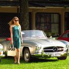 die Dame mit dem Mercedes 190 SL