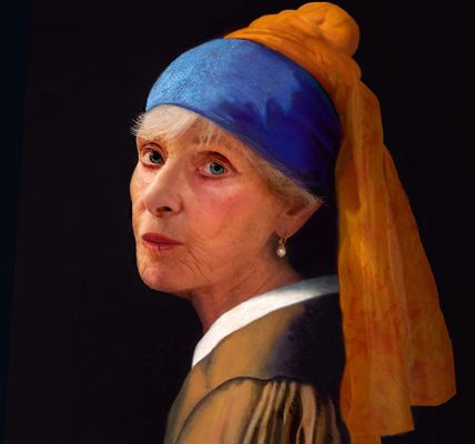 Die Dame mit dem Perlohrring, the lady with a Pearl Earring 