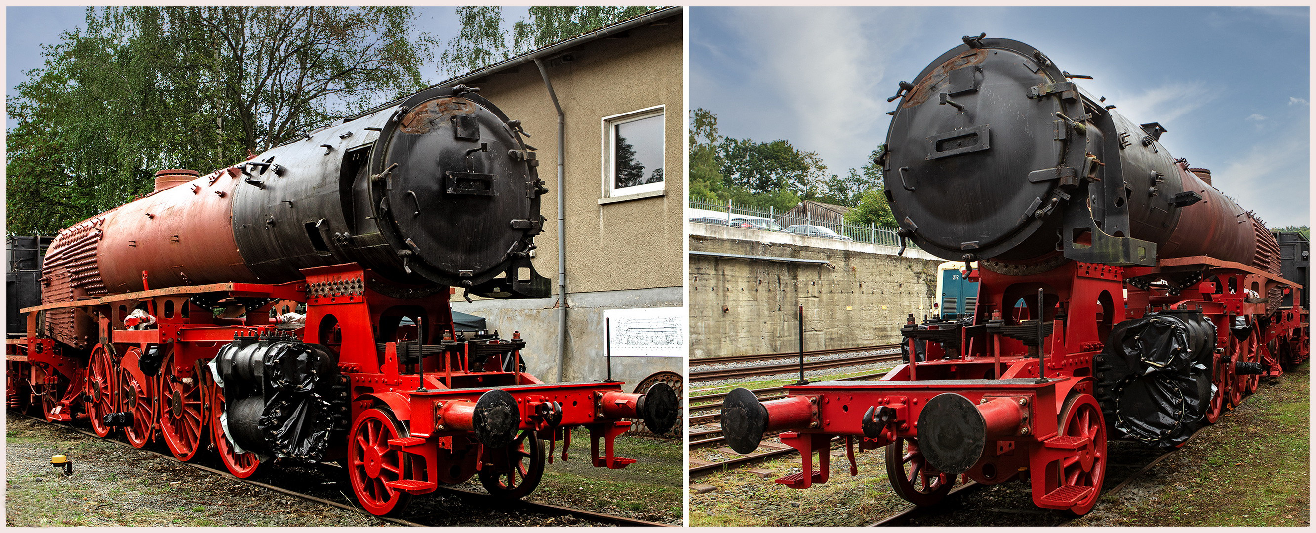 Die Dampflok 41 in Piesberg Collage 001
