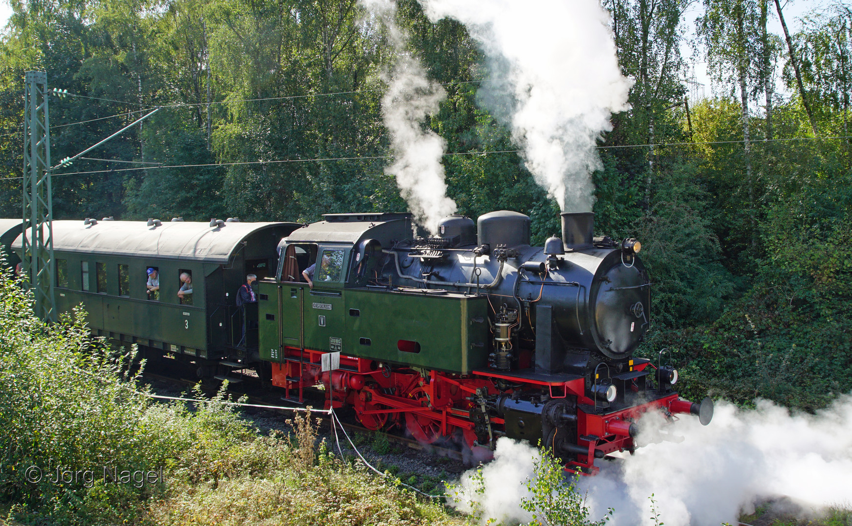 Die Dampflok der Hespertalbahn