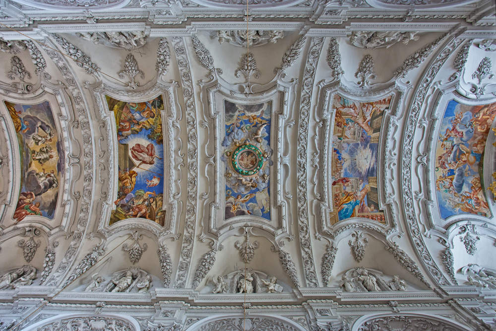 Die Decke von der Klosterkirche Benediktbeuren