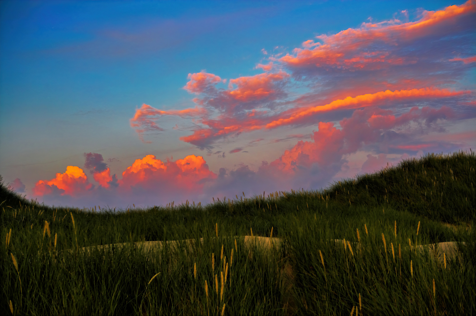 Die der Abendsonne abgewandte Seite