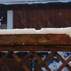 Die Dezembersonne verdampft den Schnee