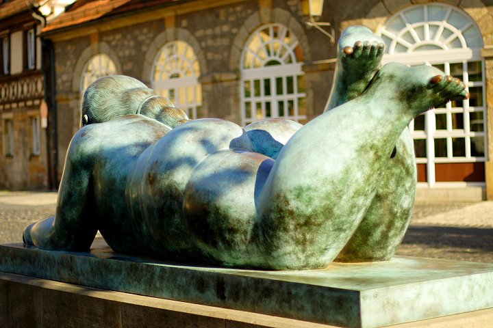 Die Dicke aus Bamberg von hinten