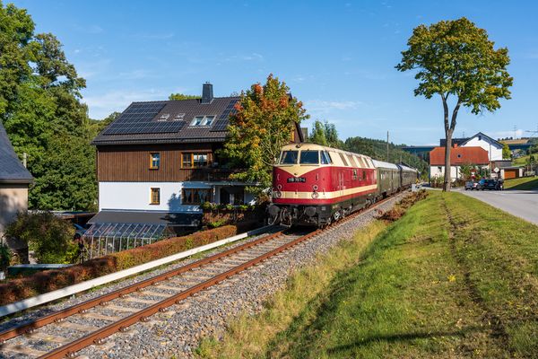 Die Dicke in der Ausfahrt von Markersbach