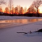 Die Diemel mit Eis und Schnee