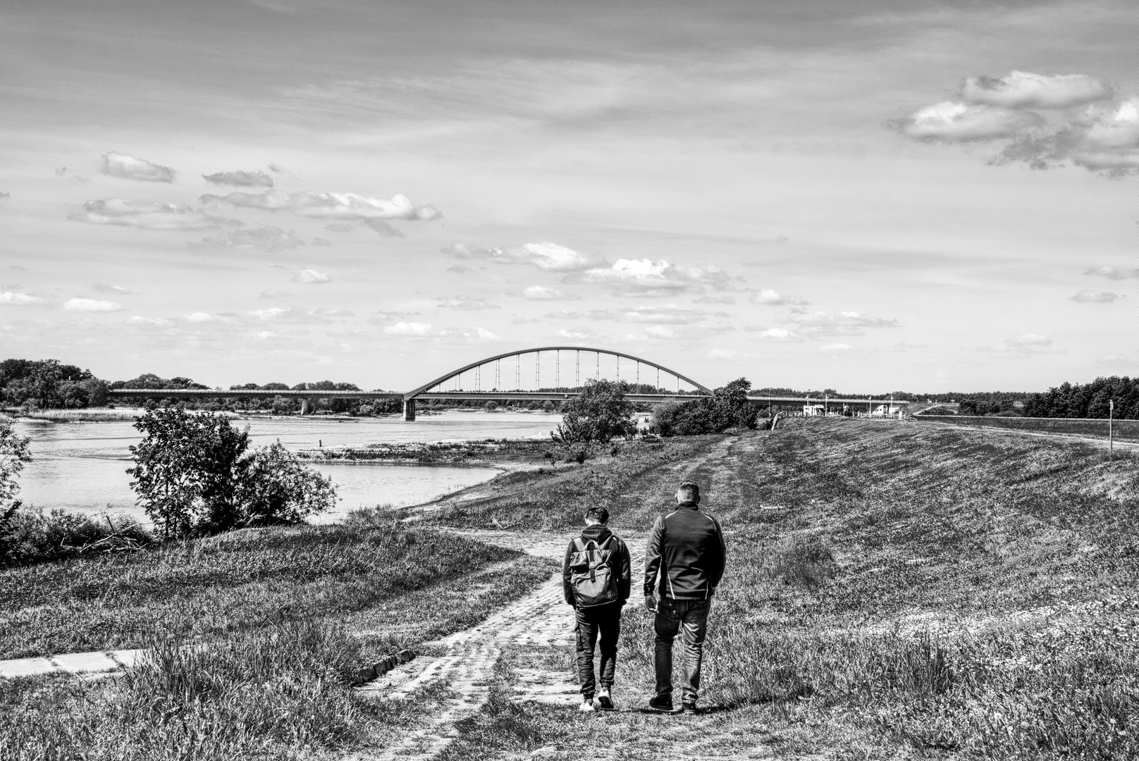 Die Dömitzer Elbbrücke 