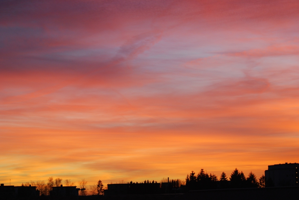 Die Dörfliche "Skyline" vom Balkon aus