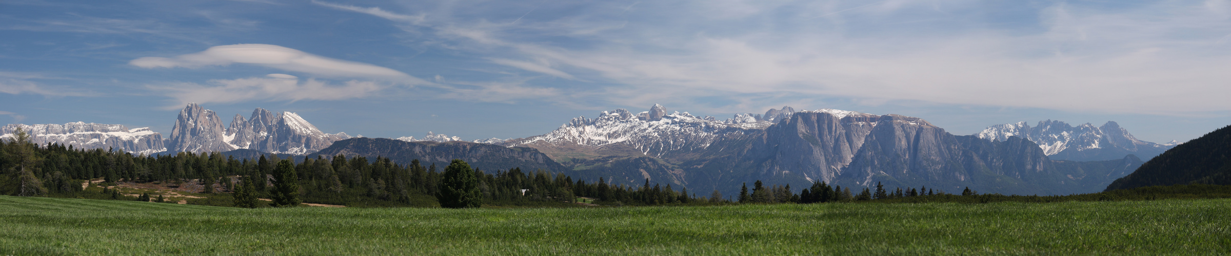 die Dolomiten im Blick