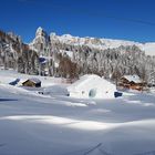 Die Dolomiten im Winter im wieder schön
