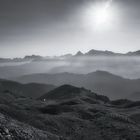 Die Dolomiten und der Nebel