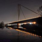 Die Donau bei Deggendorf bei Nacht