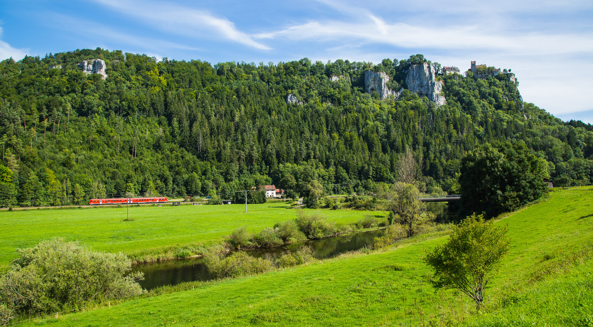 Die Donau bei Schloß Werenwag