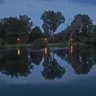 Die Donau bei Ulm am Abend