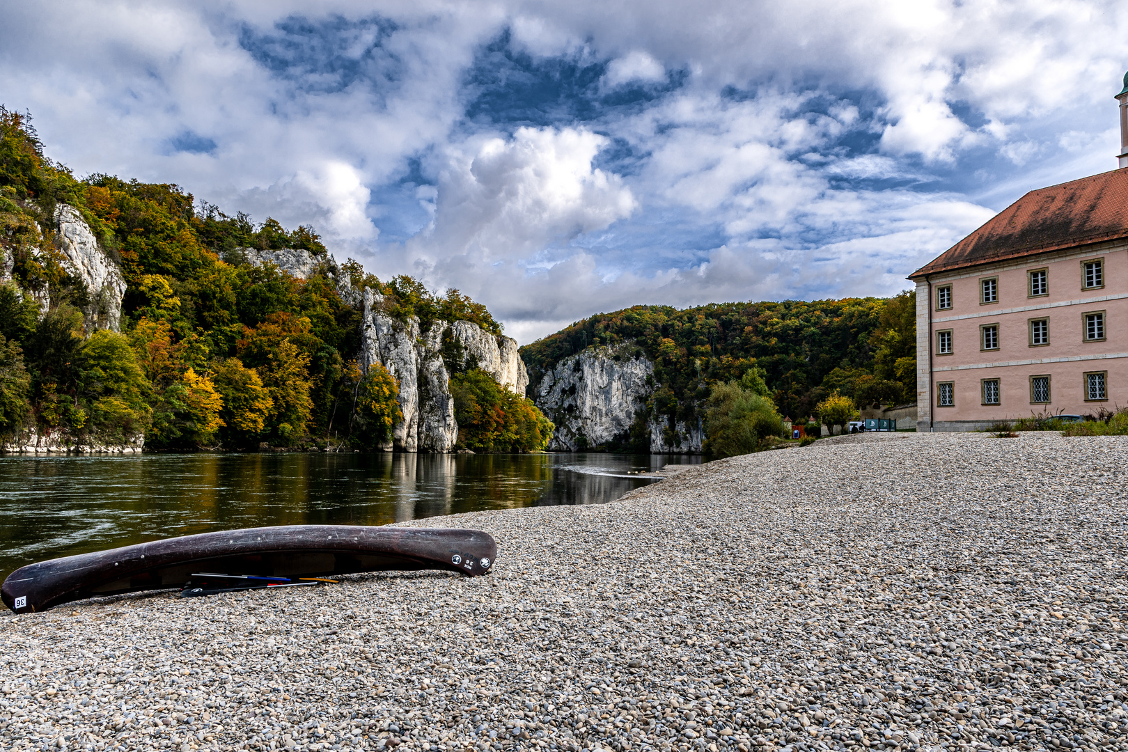 Die Donau beim Kloster Weltenburg