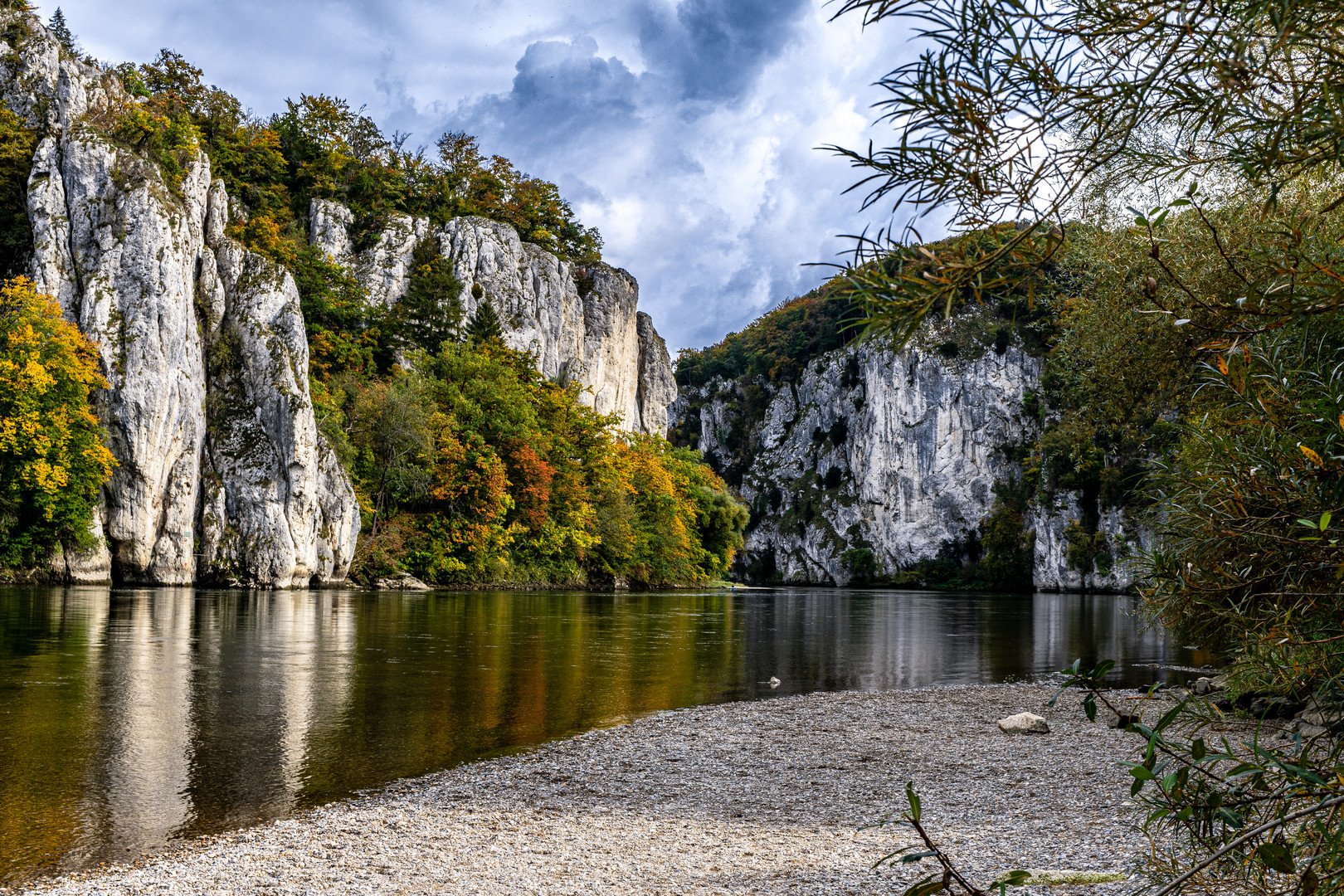 Die Donau beim Kloster Weltenburg