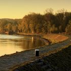 "Die Donau in der Morgensonne"