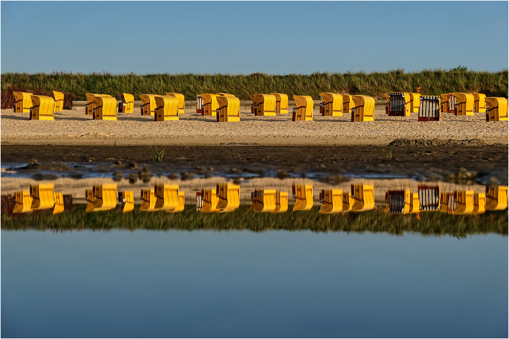 Die doppelten Strandkörbe...