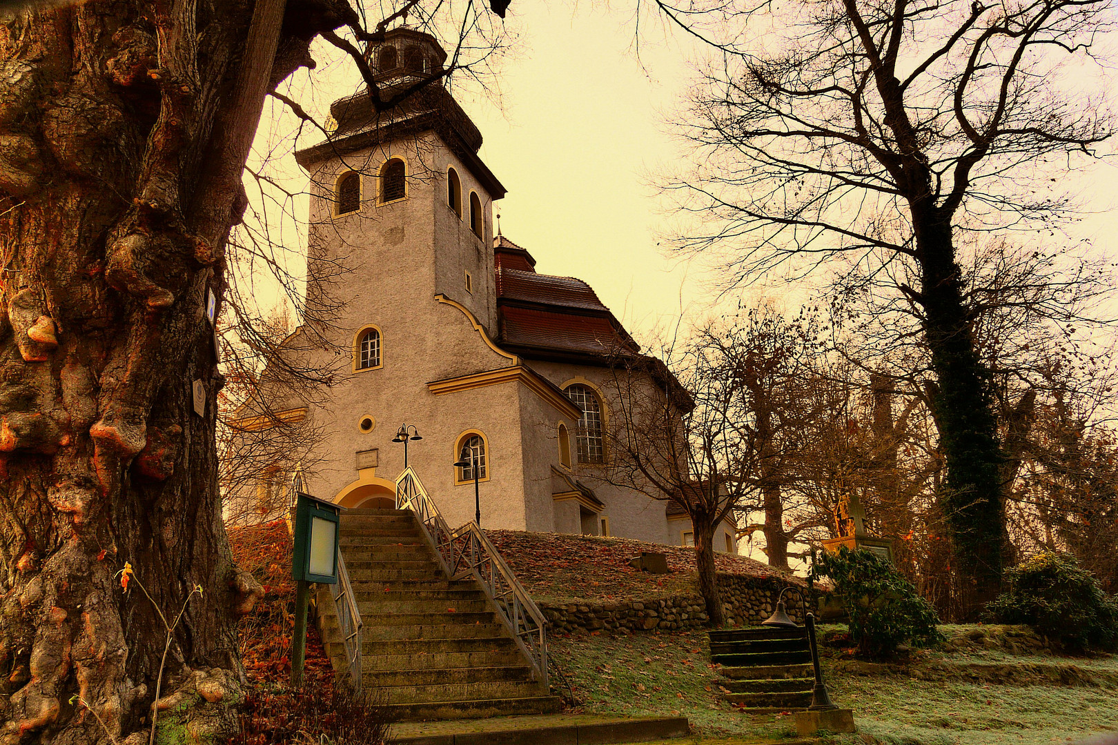Die Dorfkirche von Podrosche