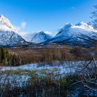 Die drei Berge in den Lyngenalps