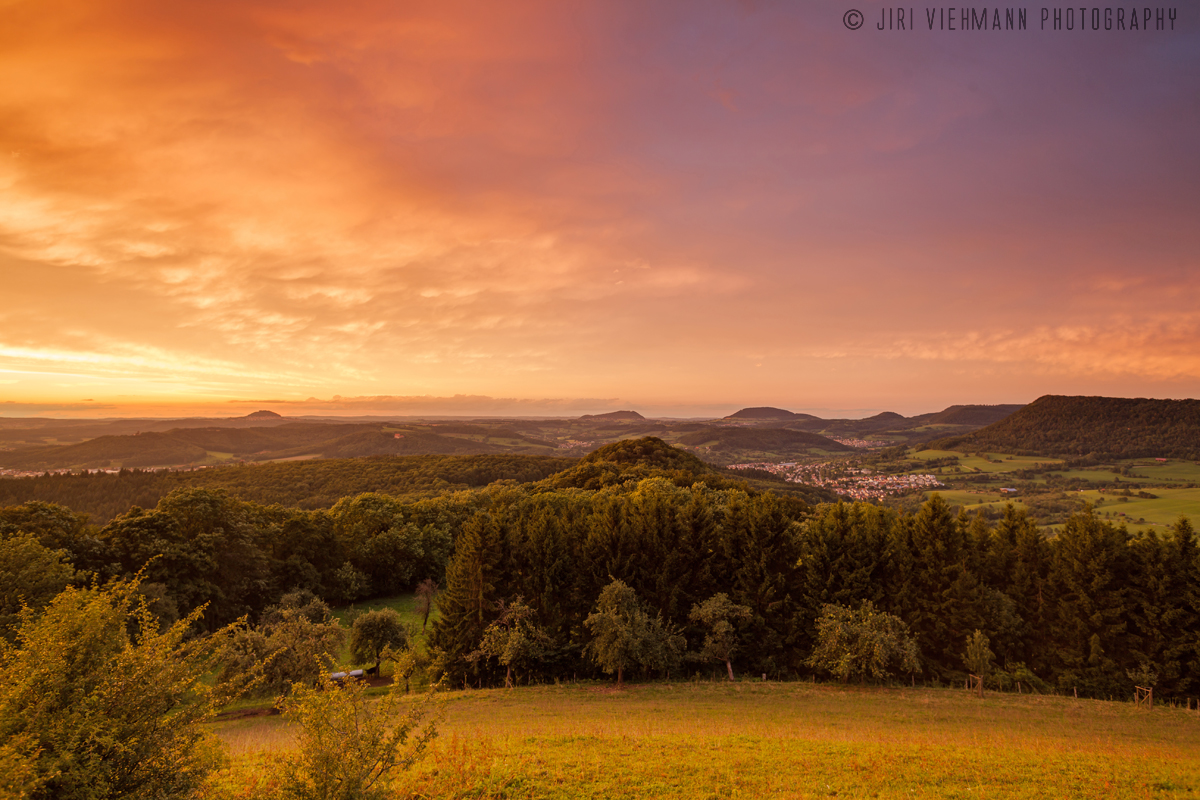 Die drei Kaiserberge im Sonnenuntergang