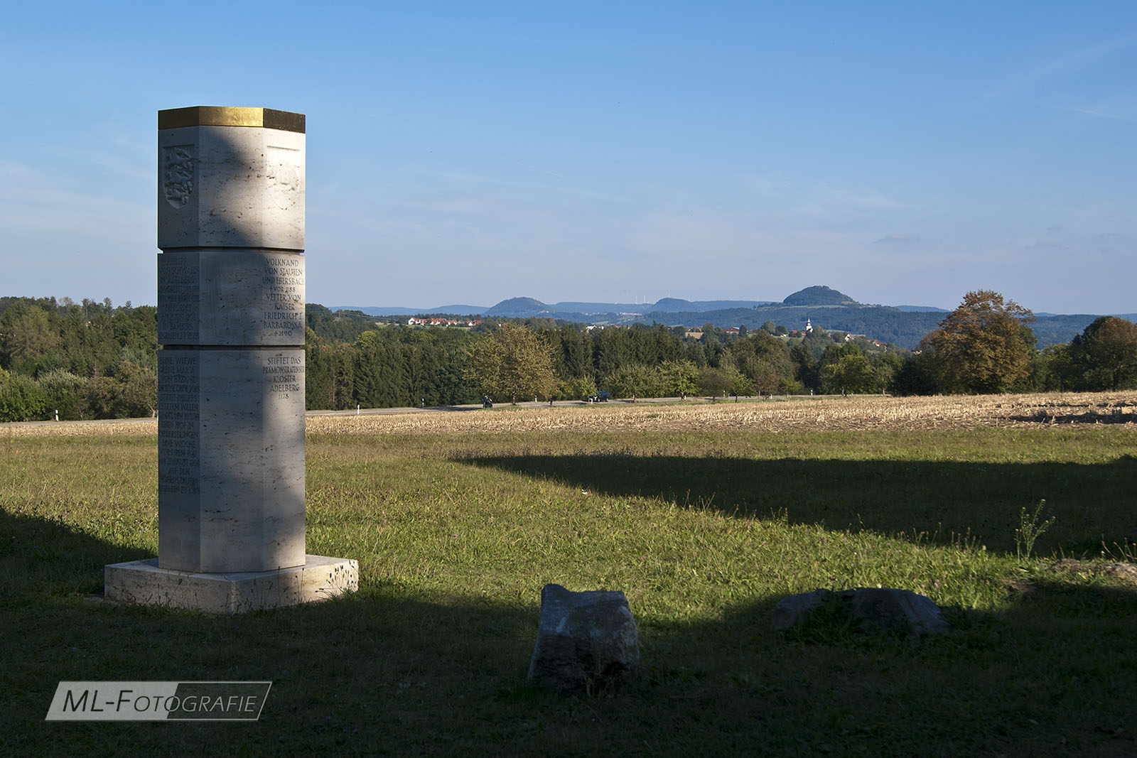 Die drei Kaiserberge vom Kloster Adelberg aus