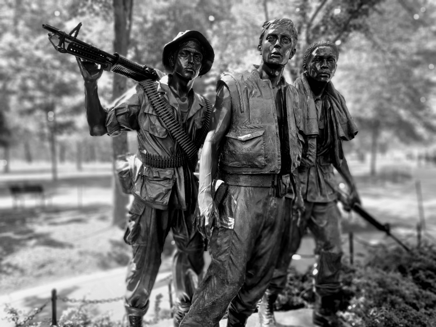 DIE DREI SOLDATEN   Washington Vietnam Denkmal