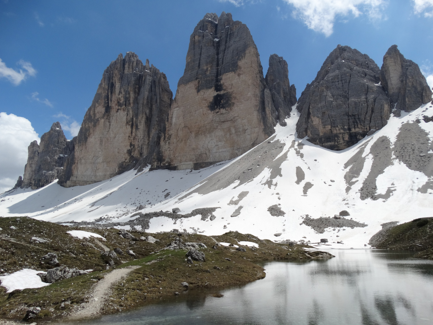 Die drei Zinnen in den Dolomiten