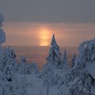 die dreifache Sonne beim aufgehen