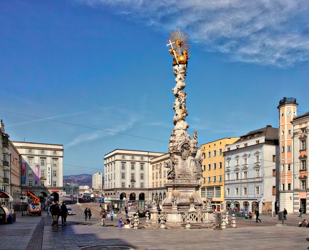 Die Dreifaltigkeitssäule von Linz