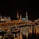 Die Dresdner Altstadt bei Nacht