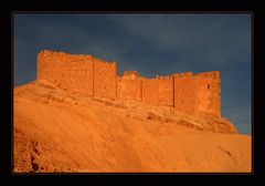 die Drusenburg von Palmyra im letzten Licht