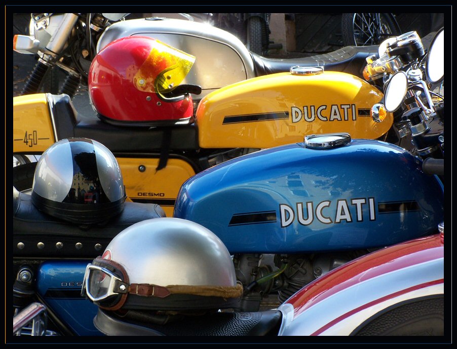 die Ducatis zu Besuch...
