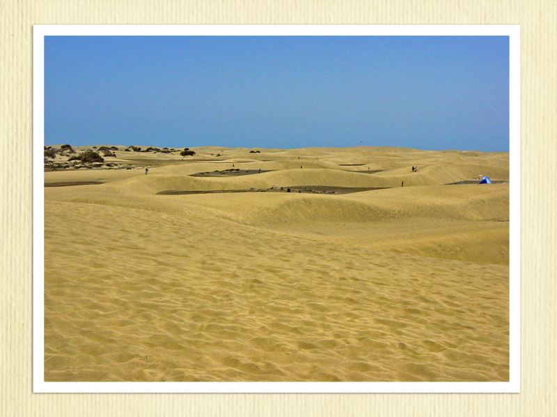 Die Dünen von Maspalomas auf Gran Carnaria