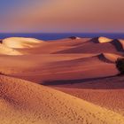 Die Dünen von Maspalomas in der Abenddämmerung