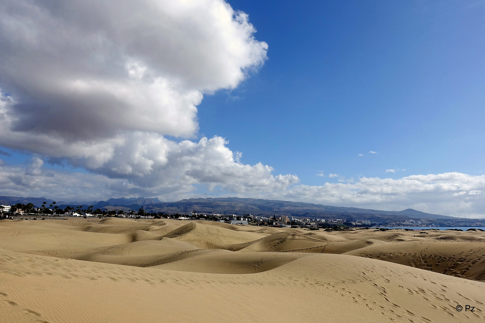 Die Dünen von Playa del Ingles ...