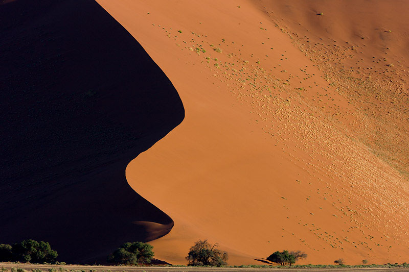 Die Dünen von Sossusvlei bei Sonnenuntergang