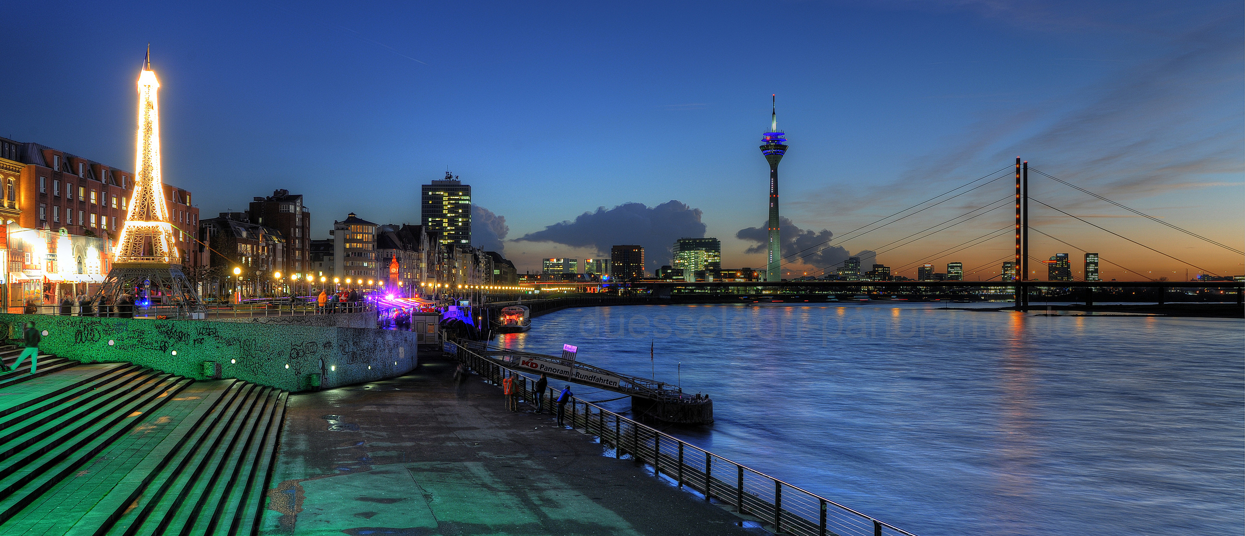 Die Düsseldorfer Skyline