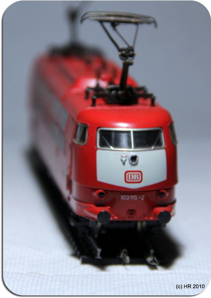 Die E 103 der DB als Modell