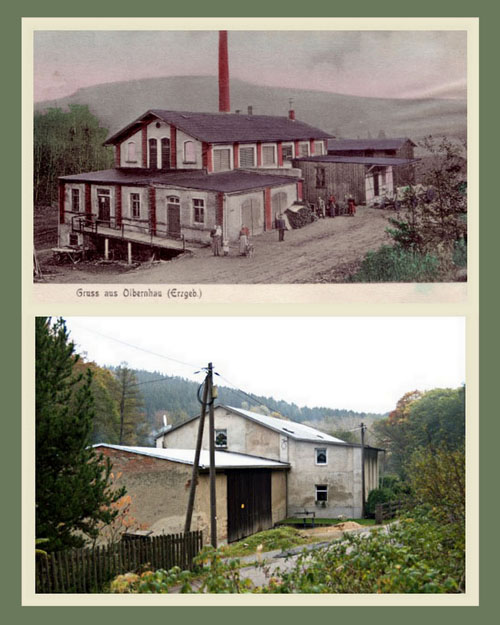 Die ehemalige Pappenfabrik "Fritz Nebel" im Rungstocktal / Olbernhau