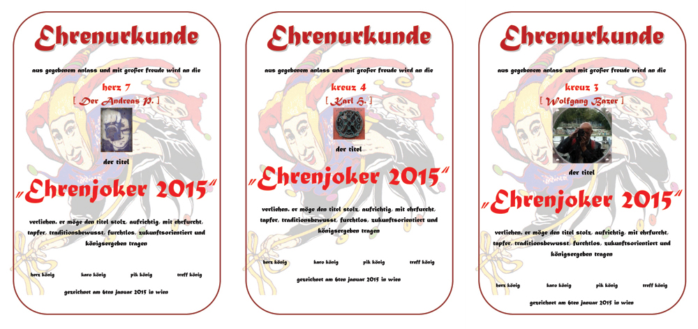 Die Ehrenjoker 2015