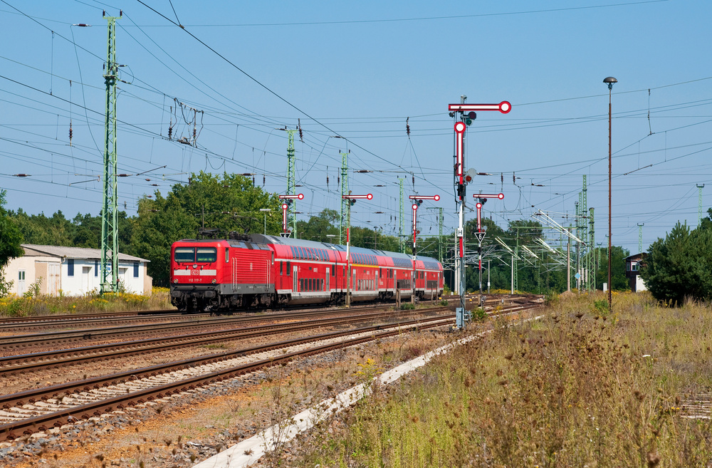 Die Einfahrt von Calau